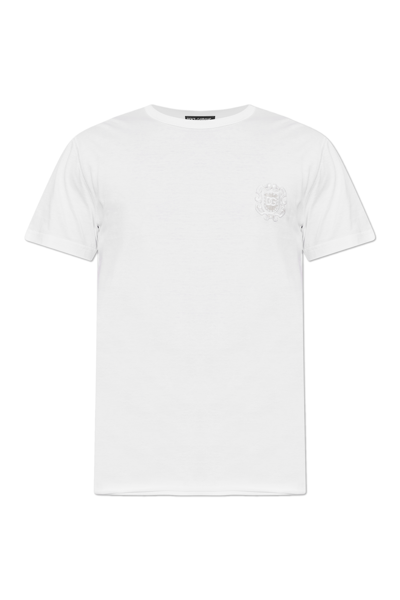White T-shirt with raw finish Dolce & Gabbana - Vitkac FO